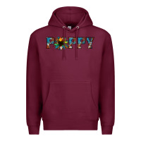 Burgundy poppy cowhide sunflower Premium Hoodie - Jasminsmagicworld