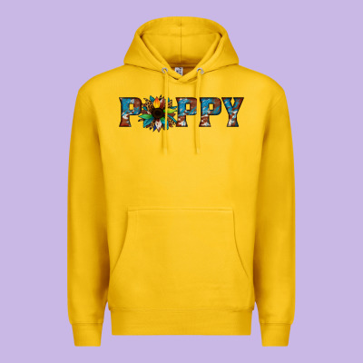Poppy Cowhide Sunflower Premium Hoodie Designed By Jasminsmagicworld