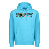 Ocean Blue poppy cowhide sunflower Premium Hoodie - Jasminsmagicworld