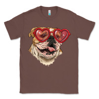 Chestnut english bulldog with love glass Classic Tee - RanaPortraitStore