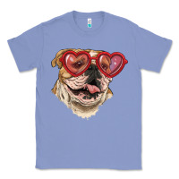 Colony Blue english bulldog with love glass Classic Tee - RanaPortraitStore