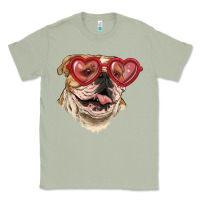 Matcha english bulldog with love glass Classic Tee - RanaPortraitStore