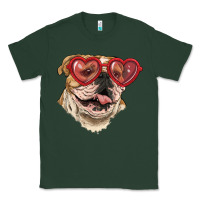Sports Green english bulldog with love glass Classic Tee - RanaPortraitStore