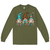 Army Green howdy gnomies Long Sleeve Tee - Zillion Design Studio
