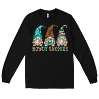 Black howdy gnomies Long Sleeve Tee - Zillion Design Studio