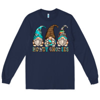 Navy howdy gnomies Long Sleeve Tee - Zillion Design Studio