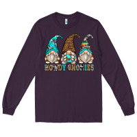 Plum howdy gnomies Long Sleeve Tee - Zillion Design Studio