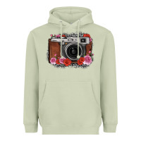 Matcha rose grey leopard vintage camera Heavyweight Hoodie - FaDigitalArtStudio