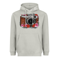 Moon Dust rose grey leopard vintage camera Heavyweight Hoodie - FaDigitalArtStudio