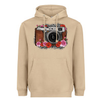 Mushroom rose grey leopard vintage camera Heavyweight Hoodie - FaDigitalArtStudio