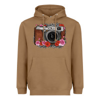 Toasted Coconut rose grey leopard vintage camera Heavyweight Hoodie - FaDigitalArtStudio