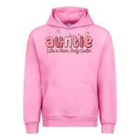 Fuchsia Pink auntie like a mom only cooler Urban Hoodie - MaliasSmallBusiness