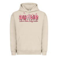 Pigment French Oak auntie like a mom only cooler Urban Hoodie - MaliasSmallBusiness