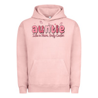 Pigment Salmon auntie like a mom only cooler Urban Hoodie - MaliasSmallBusiness