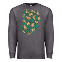 Charcoal Heather christmas gingerbread cookies patch Premium Sweatshirt - BundleAndBundleShop