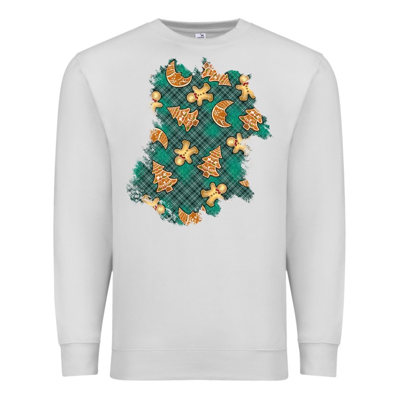 Christmas Gingerbread Cookies Patch Premium Sweatshirt by BundleAndBundleShop | Teevron