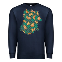 Navy christmas gingerbread cookies patch Premium Sweatshirt - BundleAndBundleShop