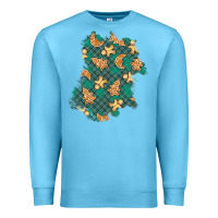 Ocean Blue christmas gingerbread cookies patch Premium Sweatshirt - BundleAndBundleShop