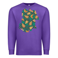 Purple christmas gingerbread cookies patch Premium Sweatshirt - BundleAndBundleShop
