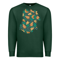 Sports Green christmas gingerbread cookies patch Premium Sweatshirt - BundleAndBundleShop