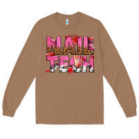 Toasted Coconut nail tech Long Sleeve Tee - texasbilliewilder