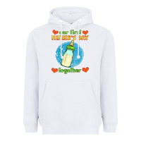 White our first father's day together and baby bottle Heavyweight Hoodie - HRA Design Shop