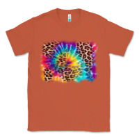 Copper leopard tie dye background Classic Tee - Zillion Design Studio