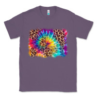 Lavender leopard tie dye background Classic Tee - Zillion Design Studio