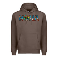 Coffee nana cowhide sunflower Premium Hoodie - Jasminsmagicworld