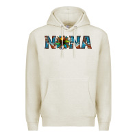 Oatmeal Heather nana cowhide sunflower Premium Hoodie - Jasminsmagicworld