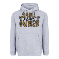 Heather Grey small business owner Heavyweight Hoodie - CowhideDigitalArt