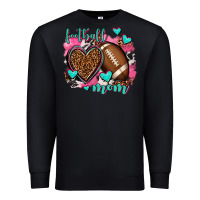 Black football mom Premium Sweatshirt - AdoDesignShop