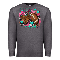 Charcoal Heather football mom Premium Sweatshirt - AdoDesignShop
