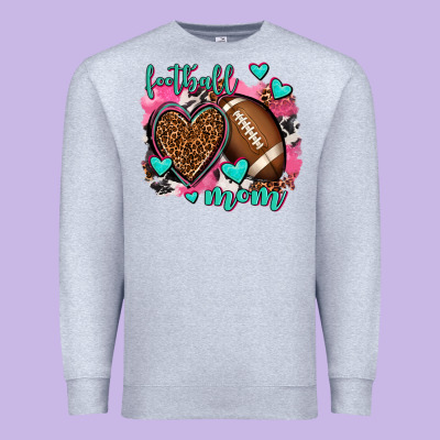 Football Mom Premium Sweatshirt Designed By Adodesignshop