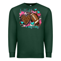 Sports Green football mom Premium Sweatshirt - AdoDesignShop