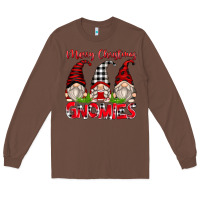 Chestnut merry christmas gnomies Long Sleeve Tee - Zillion Design Studio