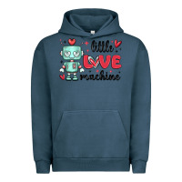 Pigment Midnight Navy little love machine Urban Hoodie - MaliasSmallBusiness