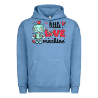 Pigment Pebble Blue little love machine Urban Hoodie - MaliasSmallBusiness