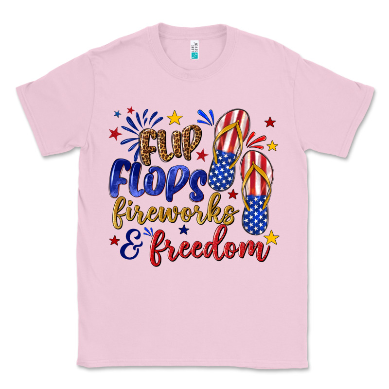 Flip Flops Fireworks And Freedom Classic Tee by texasbilliewilder | Teevron