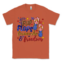 Copper flip flops fireworks and freedom Classic Tee - texasbilliewilder