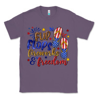 Lavender flip flops fireworks and freedom Classic Tee - texasbilliewilder