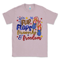 Lilac flip flops fireworks and freedom Classic Tee - texasbilliewilder