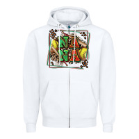White softball nana with leopard Zipper Hoodie - Zillion Design Studio