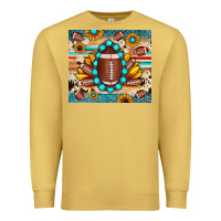 Antique Gold football cowhide sunflower Premium Sweatshirt - JahusDesignShop