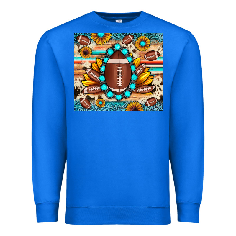 Football Cowhide Sunflower Premium Sweatshirt by JahusDesignShop | Teevron
