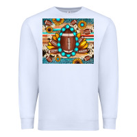 White football cowhide sunflower Premium Sweatshirt - JahusDesignShop