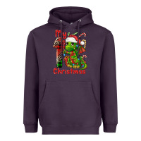 Plum my first christmas dragon Heavyweight Hoodie - FaDigitalArtStudio