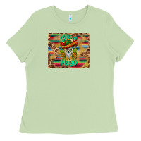Matcha cinco de mayo sombrero skull mousepad Ladies Tee - BarkalooDesign