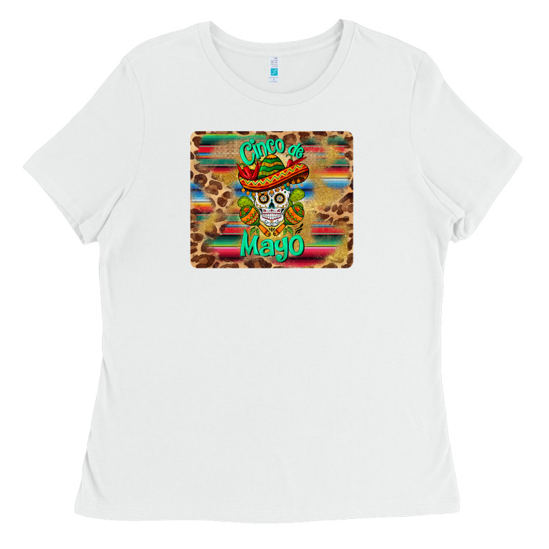 Cinco De Mayo Sombrero Skull Mousepad Ladies Tee by BarkalooDesign | Teevron