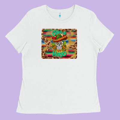 Cinco De Mayo Sombrero Skull Mousepad Ladies Tee Designed By Barkaloodesign